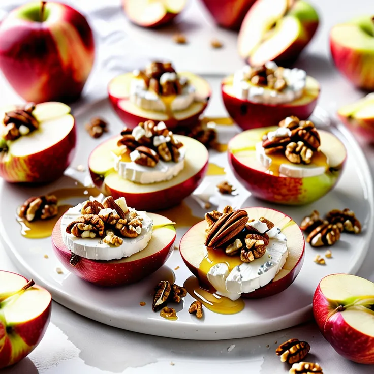 Recipe: Fresh Apple Slices with Creamy Goat Cheese Delight