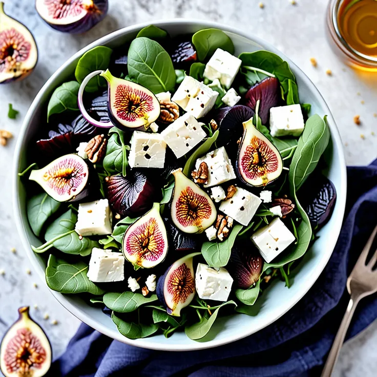 Fresh Feta and Fig Salad Recipe