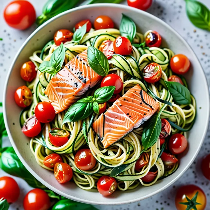 Recipe: Fresh Salmon and Zucchini Pasta Salad