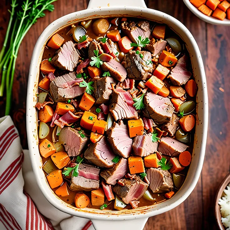 Recipe: Hearty Lamb and Bacon Casserole Recipe
