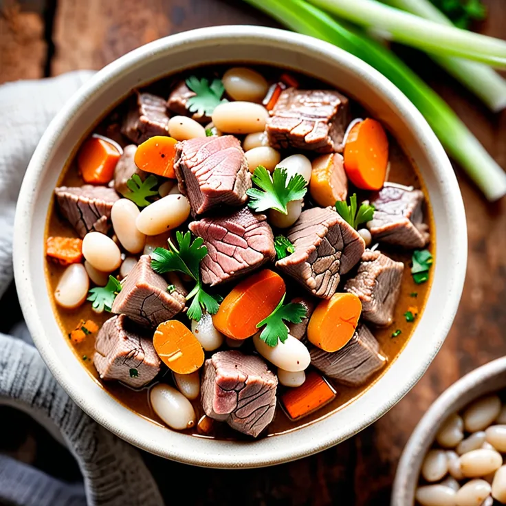 Hearty Lamb Stew with White Beans