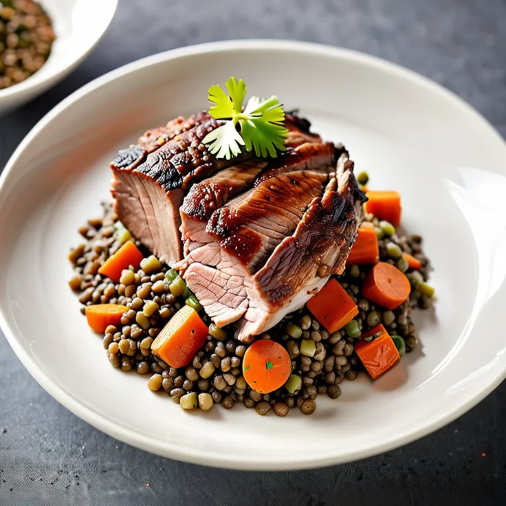 Recipe: Hearty Pork Shoulder with Lentils