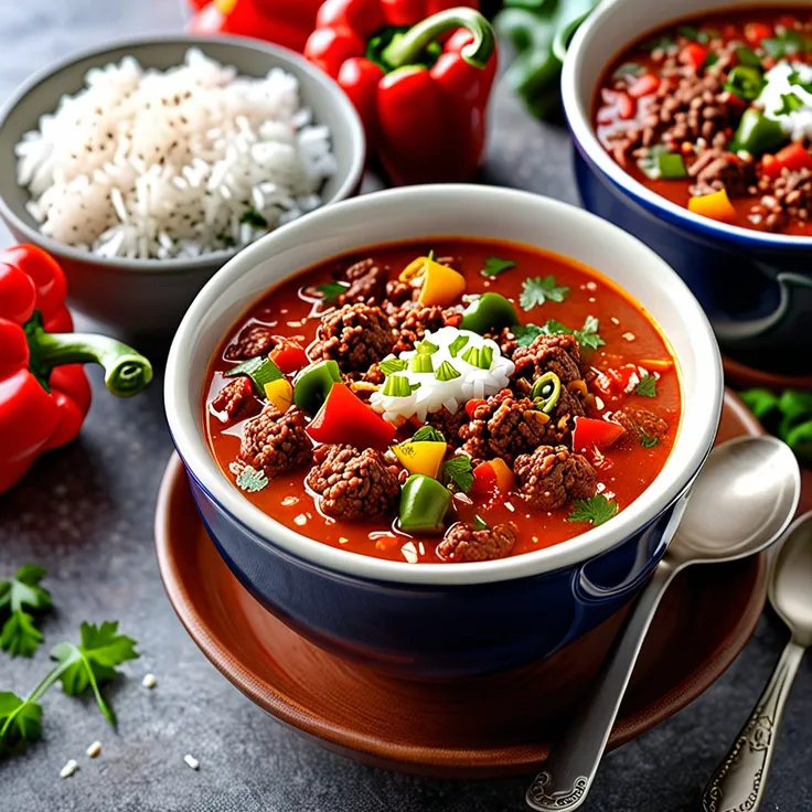 Hearty Stuffed Pepper Soup: Comfort in a Bowl