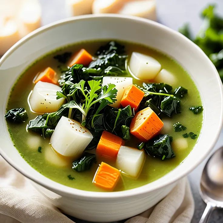 Recipe: Hearty Turnip Green Soup: Nutritious and Comforting