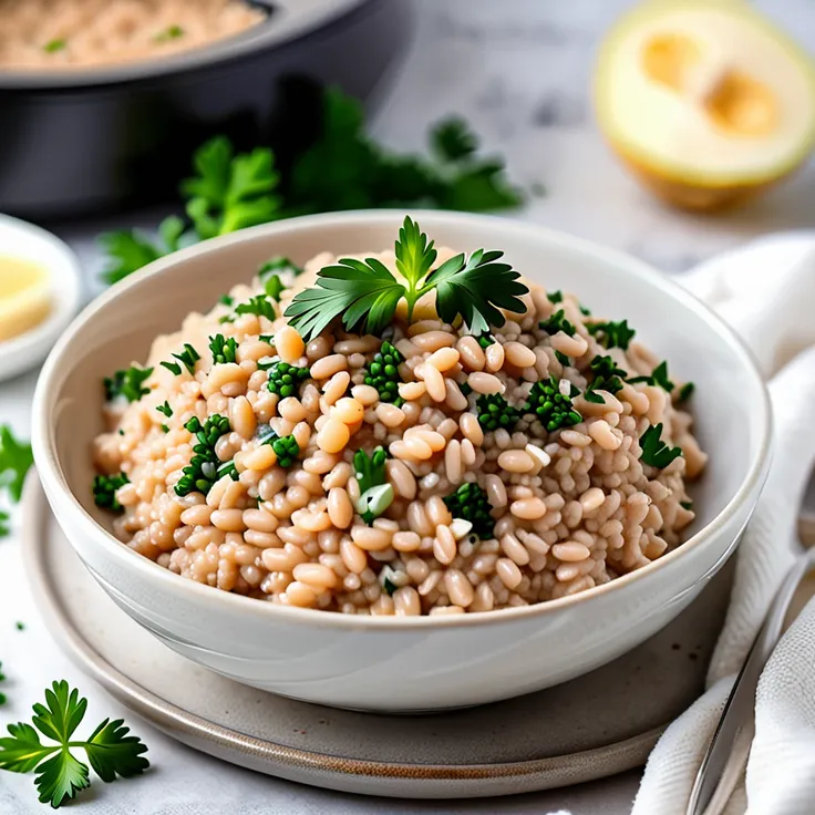 Recipe: Instant Pot Creamy Farro Risotto