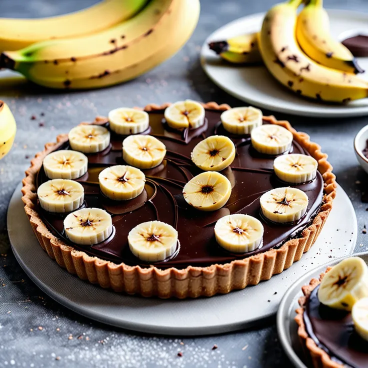 Irresistible Banana Chocolate Tart Recipe