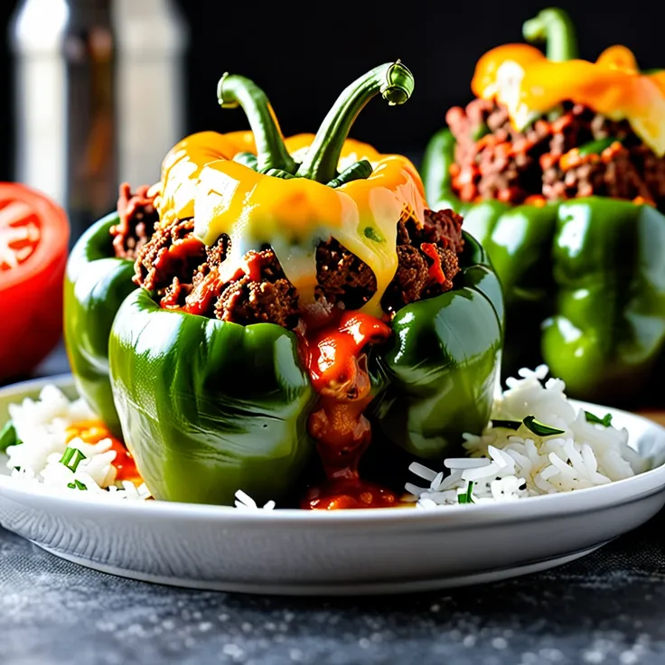 Kelseys Favorite Classic Stuffed Green Peppers