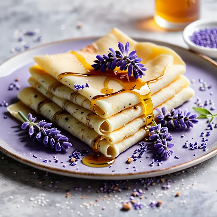 Recipe: Lavender Infused Crepes: Delicate Floral Breakfast Treat