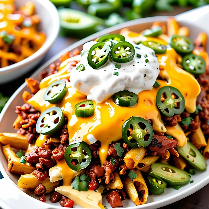 Recipe: Loaded Spicy Chili Cheese Fries
