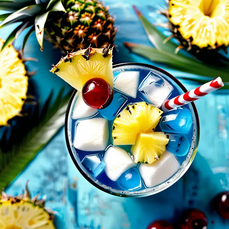 Malibu Alert Cocktail Inspired by Iconic Swimwear Colors