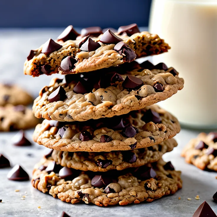 Megs Classic Chocolate Chip Oatmeal Cookies