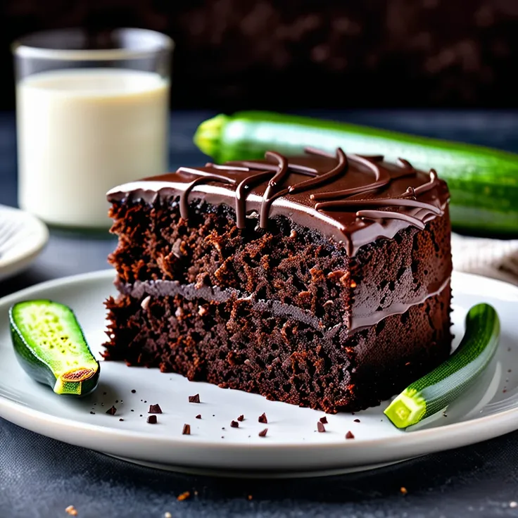 Moist Chocolate Zucchini Cake Recipe
