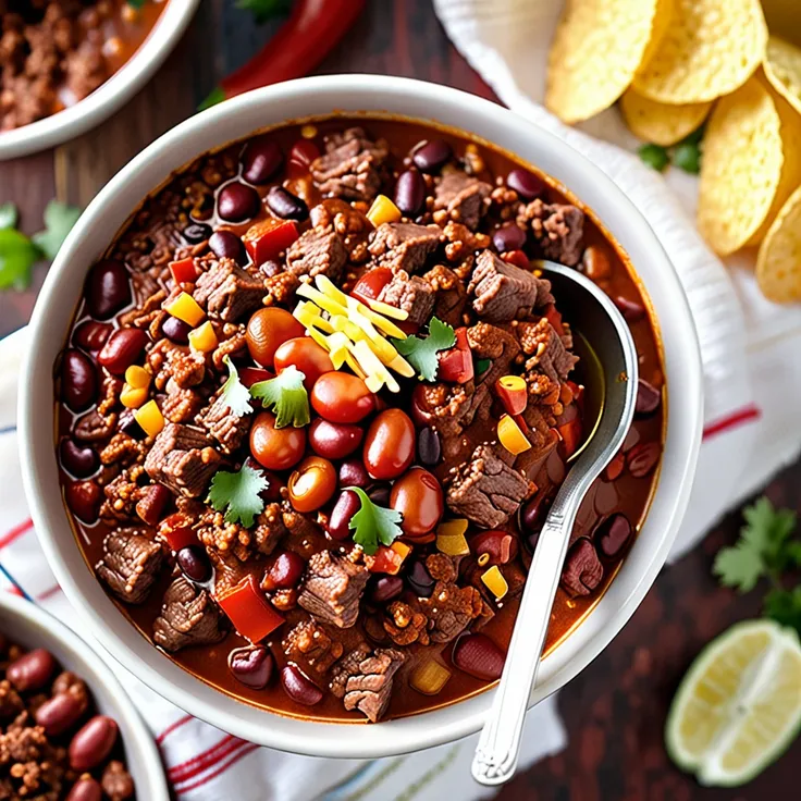 Mom's Classic Hearty Beef Chili Recipe