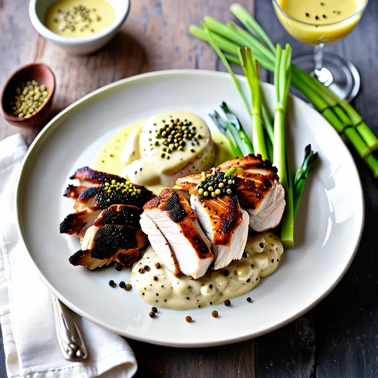 Recipe: Old-Fashioned Mustard Chicken with Creamy Leek Fondue