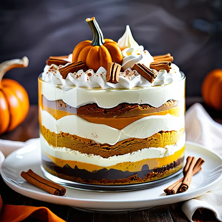 Recipe: Paula's Pumpkin Gingerbread Trifle Dessert