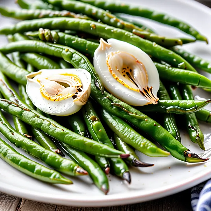 Perfectly Grilled Green Beans with Garlic and Olive Oil
