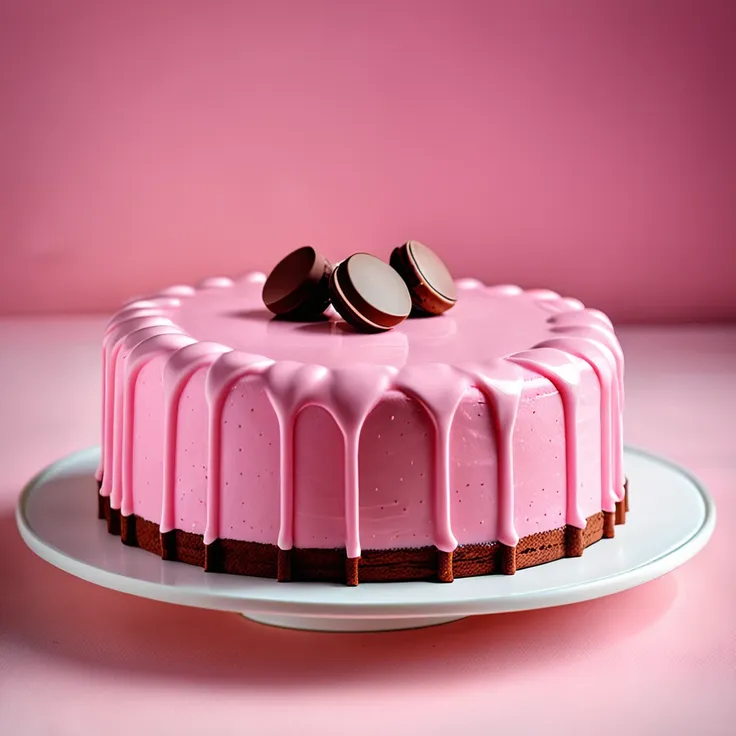 Pink Biscuit Cake Inspired by Reims