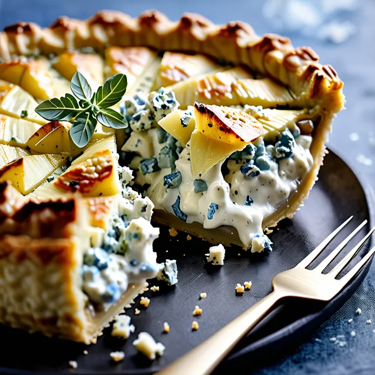 Recipe: Potato and Blue Cheese Savory Pie Recipe