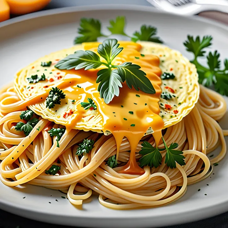 Quick and Delicious Pasta Omelette Recipe