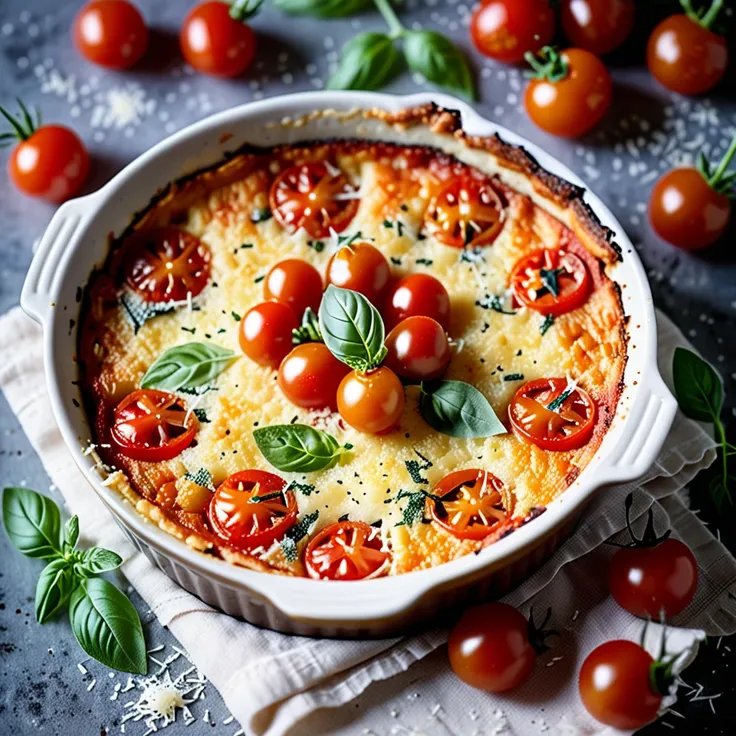 Recipe: Quick Cherry Tomato and Parmesan Clafoutis