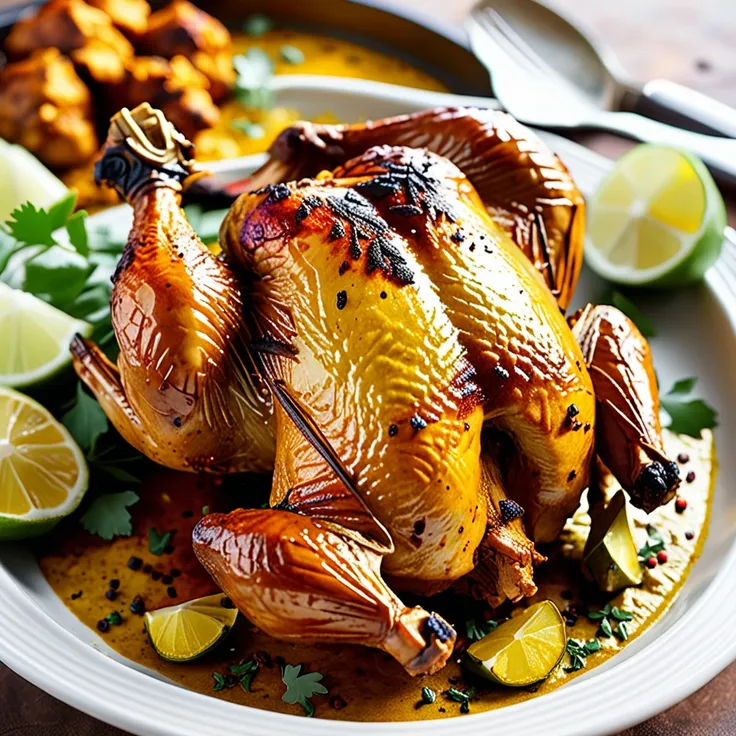Rotisserie Roasted Curry Chicken