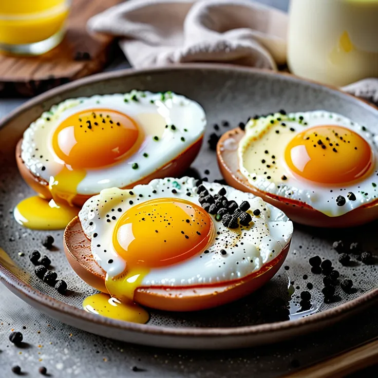 Rustic Sunny Side Up Eggs Recipe