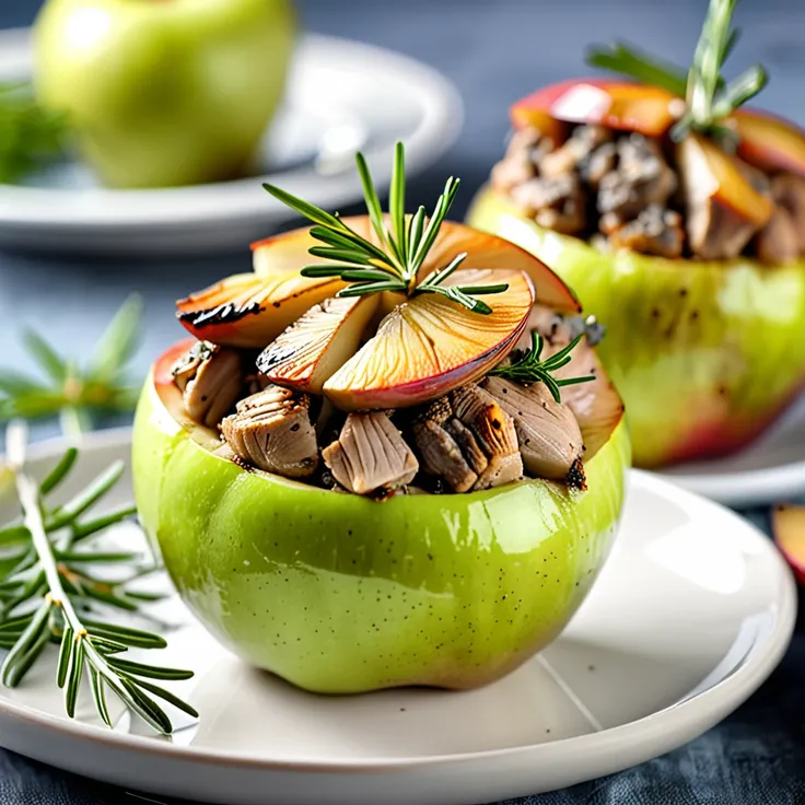 Recipe: Savory Baked Apple with Chicken Gizzards