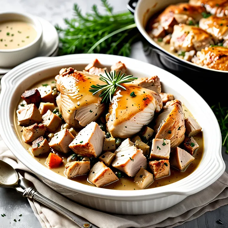 Recipe: Savory Chicken Bake with Classic Gravy and Stuffing