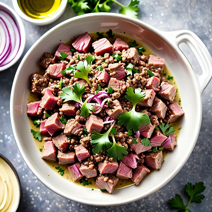 Recipe: Savory Meat Vinaigrette Dressing Inspired by Tatie Gayelle