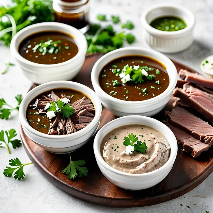 Savory Pot Roast Dipping Sauces