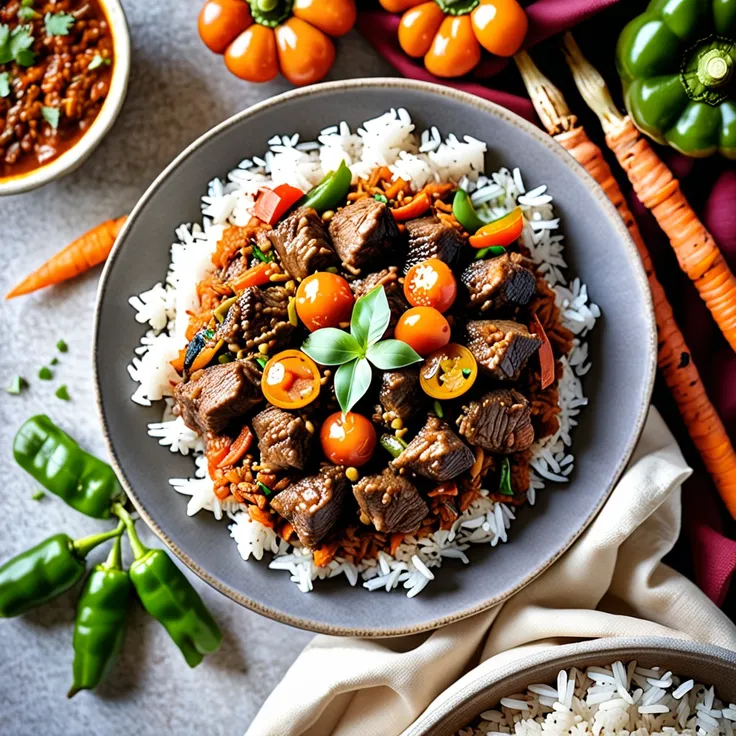 Senegalese Lamb Thiebou Yappe Rice Recipe