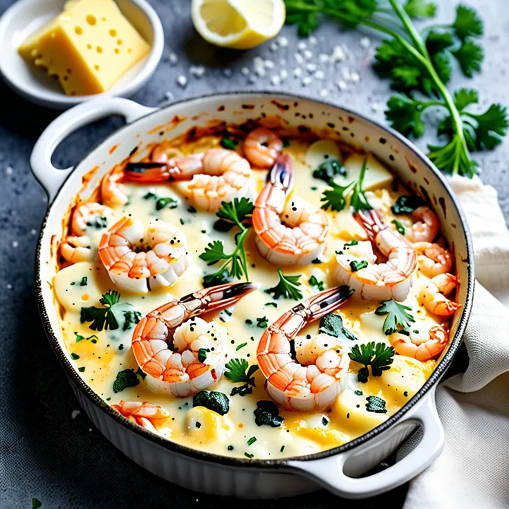 Recipe: Shrimp and Sole Fillet Gratin Bake