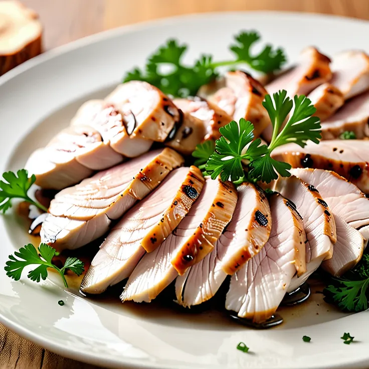 Sliced Chicken with Porcini Mushrooms