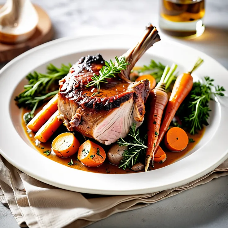 Slow-Cooked Pork Shank Inspired by Trotro