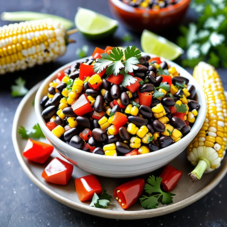 Smoky Grilled Corn and Black Bean Salsa