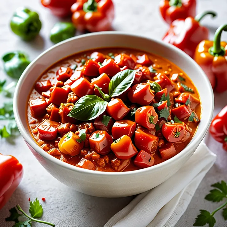 Spicy Tomato and Bell Pepper Curry Sauce