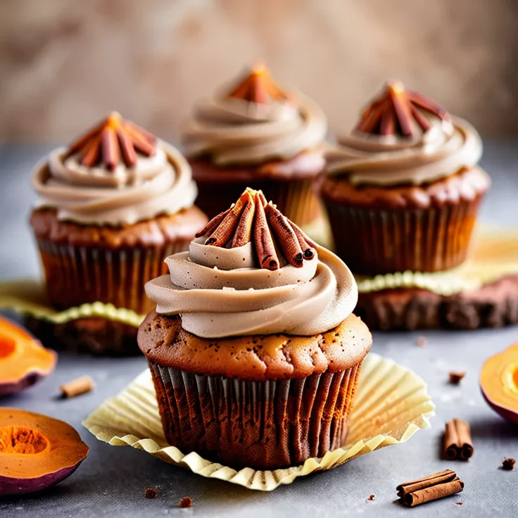 Recipe: Sweet Potato Cupcakes with Brown Sugar Frosting