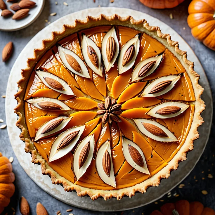 Recipe: Sweet Pumpkin Almond Tart Recipe