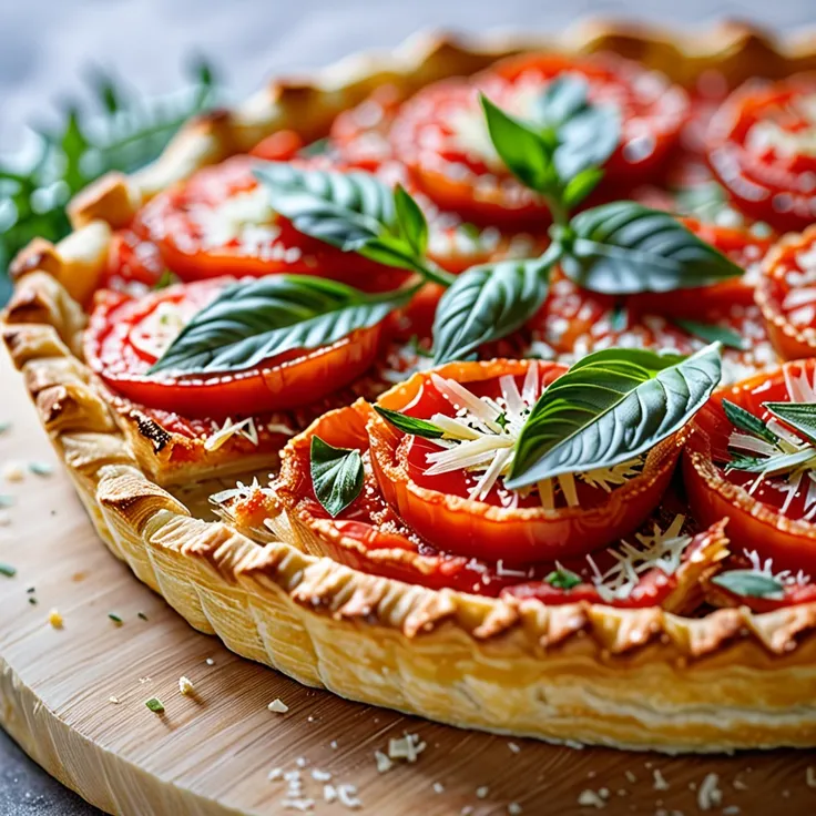 Tomato Tart with Parmesan and Tarragon