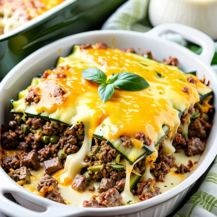 Recipe: Zucchini Casserole with Savory Ground Beef