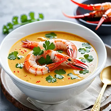 Creamy Langoustine Curry Soup