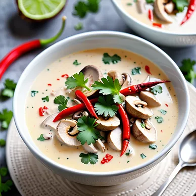 Creamy Thai Chicken Coconut Milk Soup