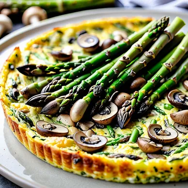 Delicious Asparagus and Mushroom Frittata