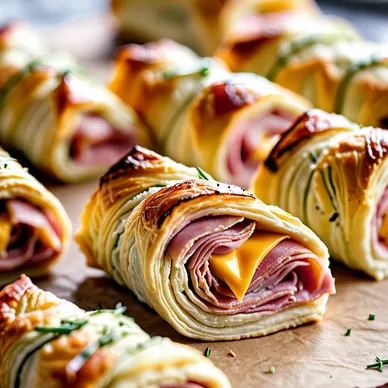 Easy Puff Pastry Appetizer Rolls for Party Snacks