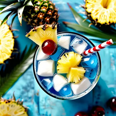 Malibu Alert Cocktail Inspired by Iconic Swimwear Colors