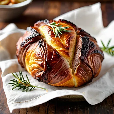 Savory Beef Roast Wrapped in Flaky Brioche Bread